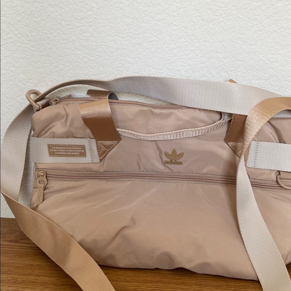 Adidas Originals Tan Travel Bag with Elegant Design and Functionality